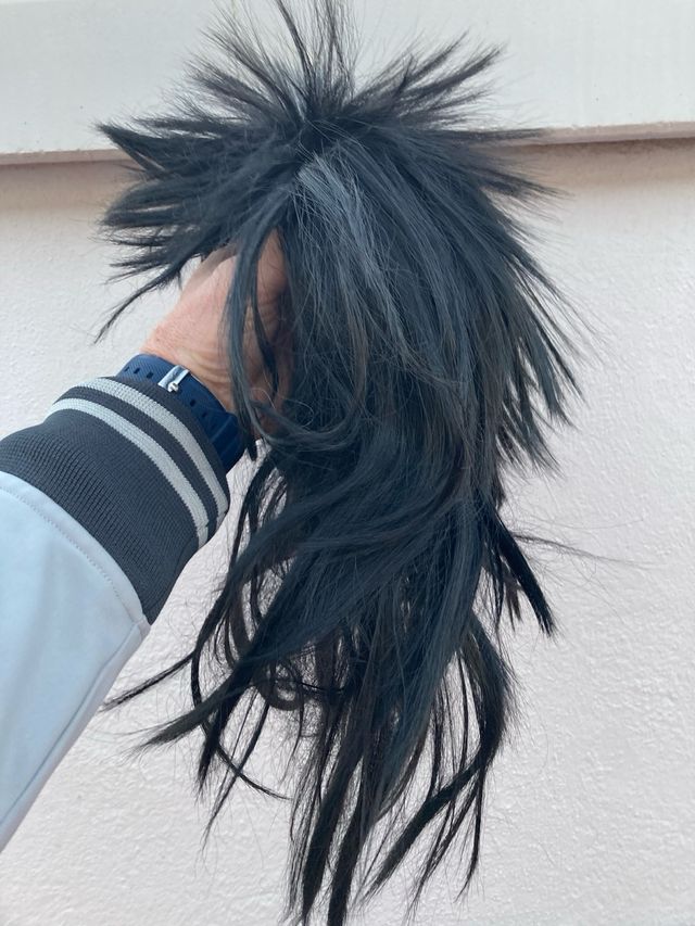 DIZFRAZ Años 80 PELUCA NEGRA RUBIA Hippie