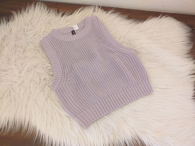 Gilet Maglione crop donna   Maglione smanicato