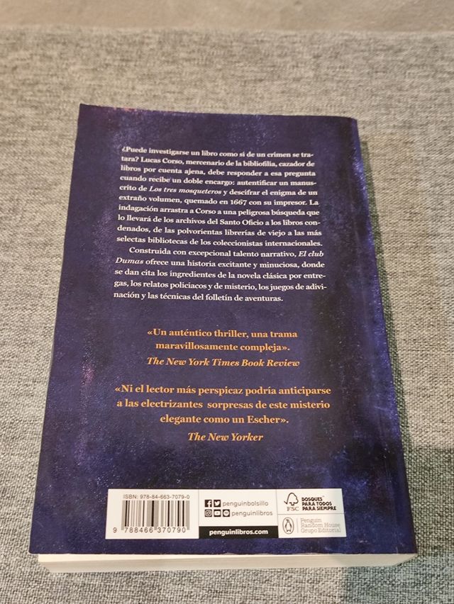 CLUB DUMAS di Arturo Pérez Reverte 