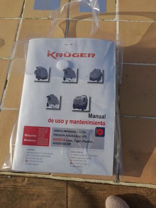 HIDROLIMPIADORA KRÜGER. ALTA PRESIÓN-AGUA CALIENTE