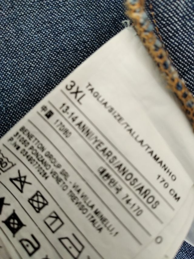 Cazadora vaquera  Benetton (13-14 años)