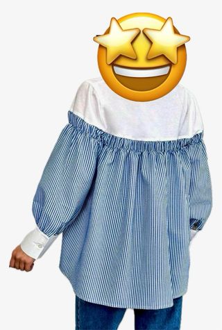 Camisa combinada, como nueva