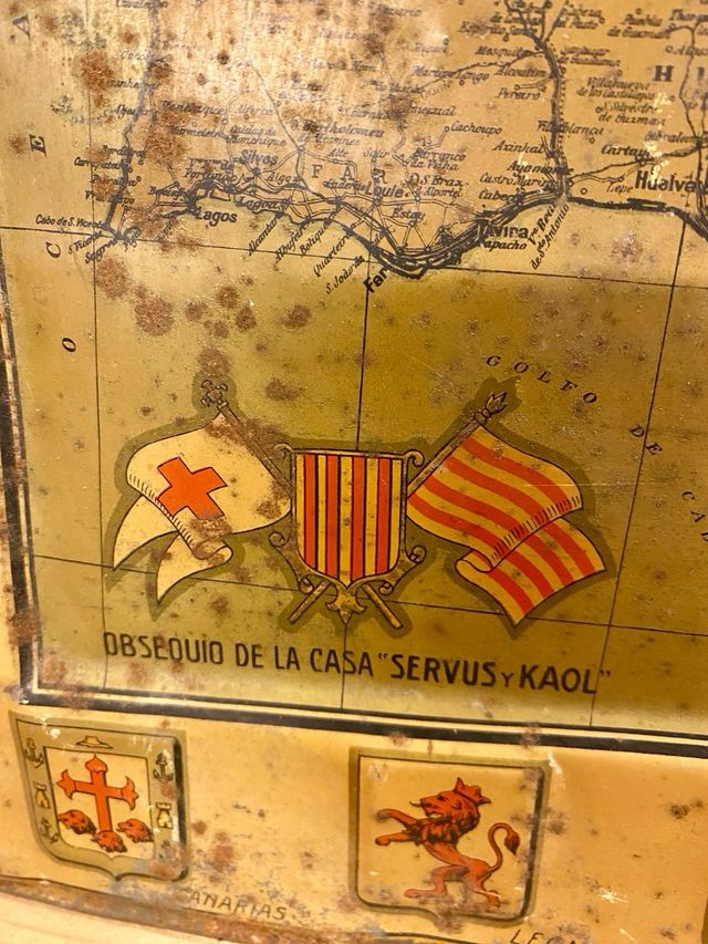 Pareja carteles de chapa publicidad. año 1931