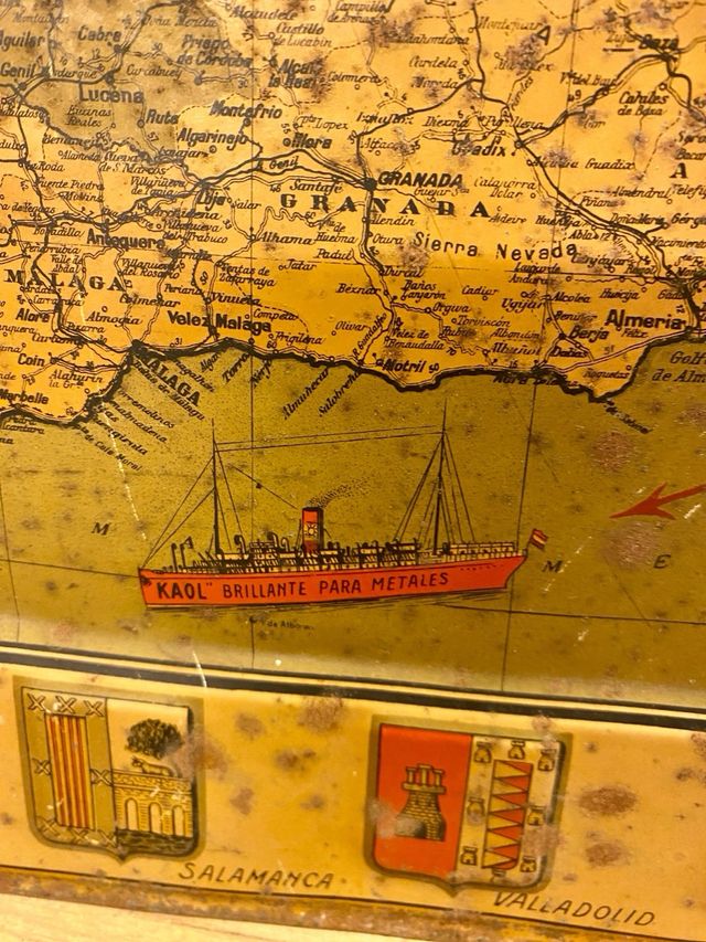 Pareja carteles de chapa publicidad. año 1931