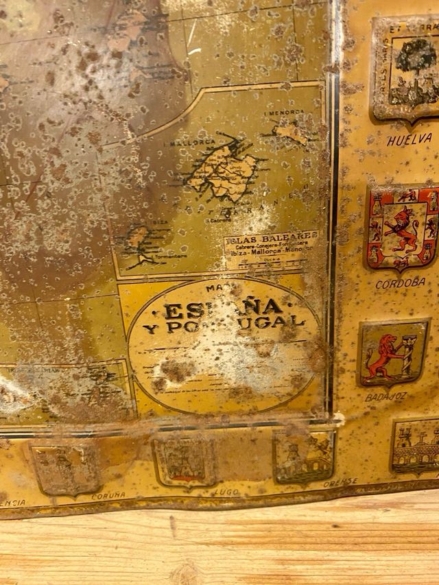 Pareja carteles de chapa publicidad. año 1931