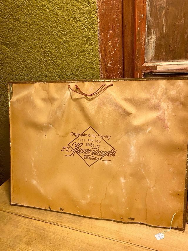 Pareja carteles de chapa publicidad. año 1931