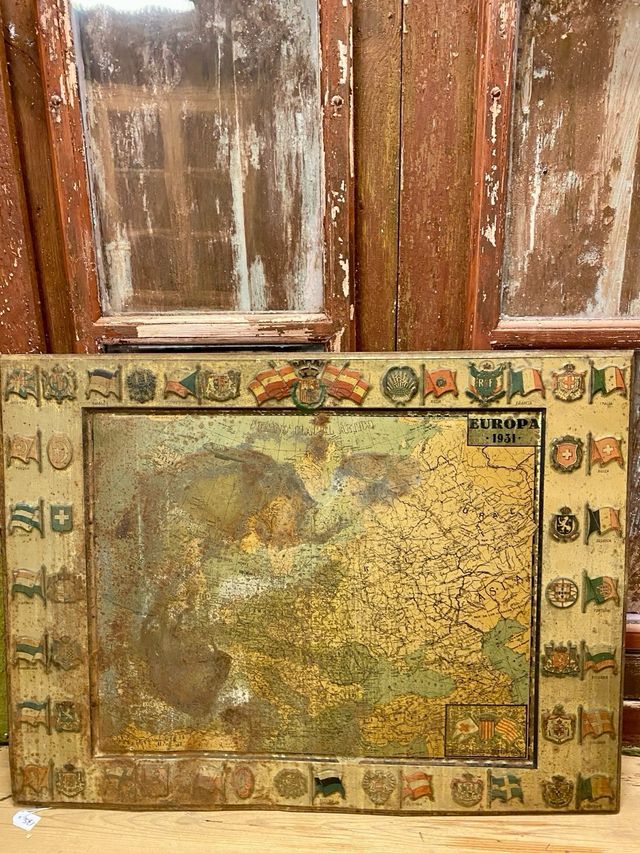 Pareja carteles de chapa publicidad. año 1931