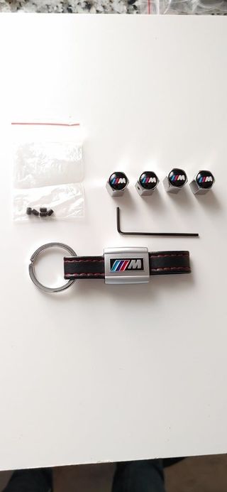 Pack M para Bmw, tapónes válvula y llavero