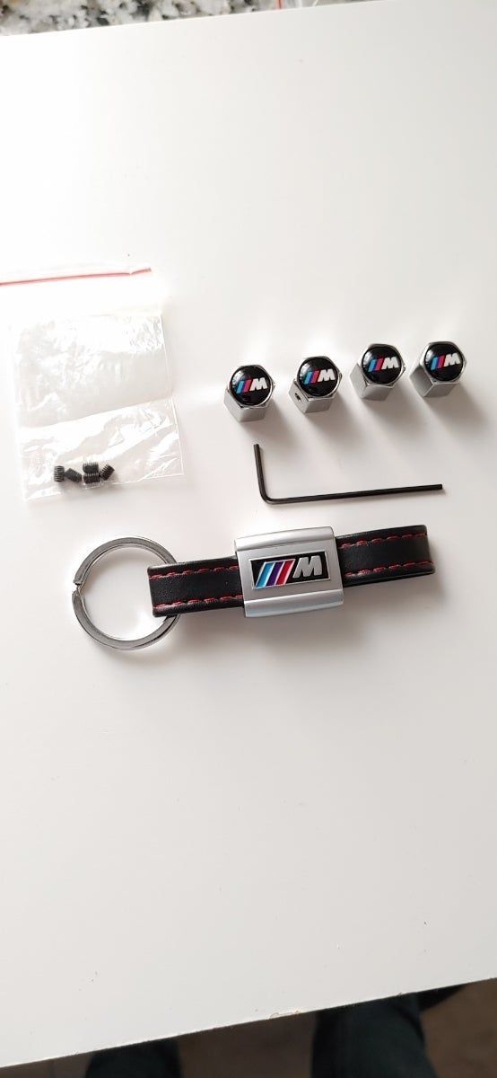 Pack M per Bmw, tappi valvole e portachiavi 