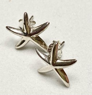 Pendientes estrellas de mar y plata de ley 925