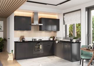 Muebles Cocina en L 200 y 260 cms Gris ref41a