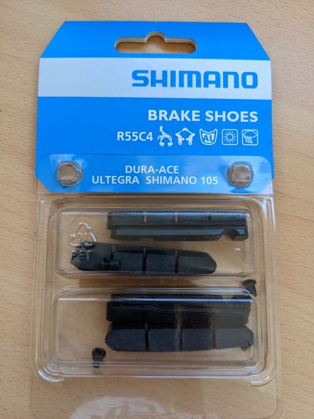 4 zapatas frenos bicicleta de carretera 