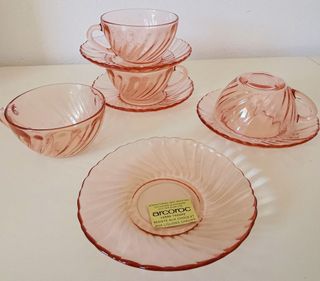 4 tazze te/cappuccino Rosaline Arcoroc