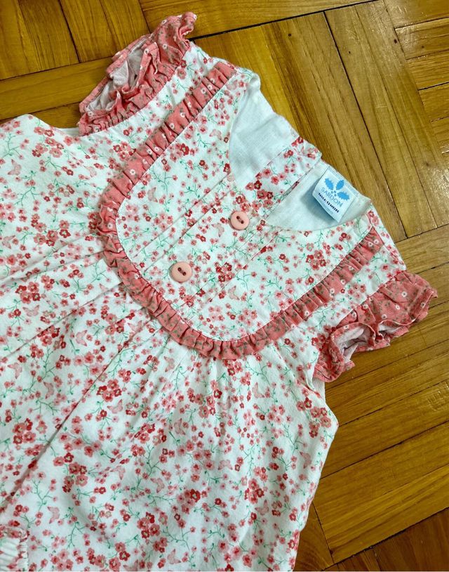 Conjunto vestido y ranita Sardon, T-12 meses