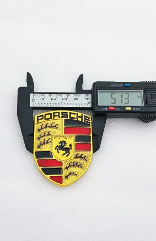 EMBLEMA ESCUDO PORSCHE 69x51mm 