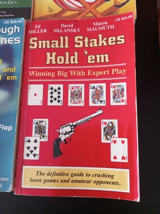 Libros póker Texas holdem en ingles
