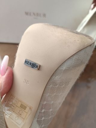 Tacones de novia Menbur