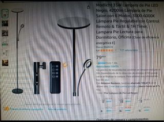 Lampara de pie nueva en su caja