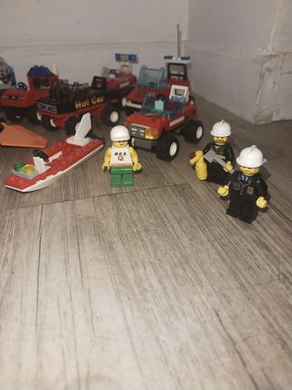 Lote de lego bomberos ambulancia