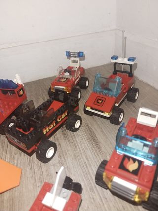 Lote de lego bomberos ambulancia