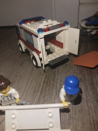 Lote de lego bomberos ambulancia