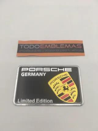 OLACA PORSCHE EDITION NEGRA 80x50MM 
