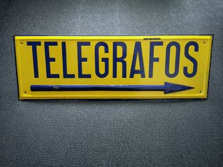 ANTIGUO CARTEL CORREOS Y TELEGRAFOS 