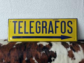 ANTIGUO CARTEL CORREOS Y TELEGRAFOS 