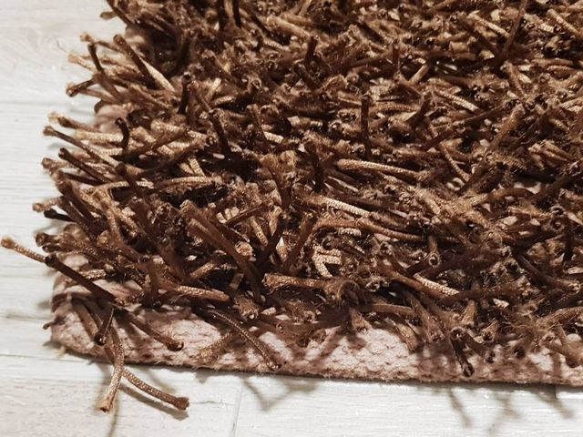 Tappeto Shaggy spaghetti 120 X 80 marrone Perfetto
