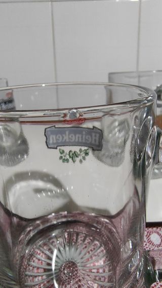 HEINEKEN 5x Boccali birra 11cm 25cl bicchieri