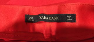Traje smoking rojo Zara. Talla L