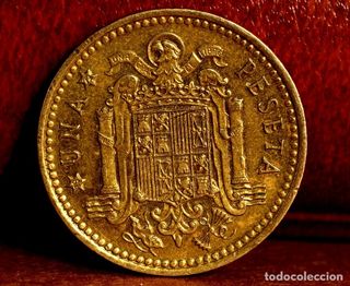RARO ERROR EN EL ESCUDO DE PESETA  1966 *72 