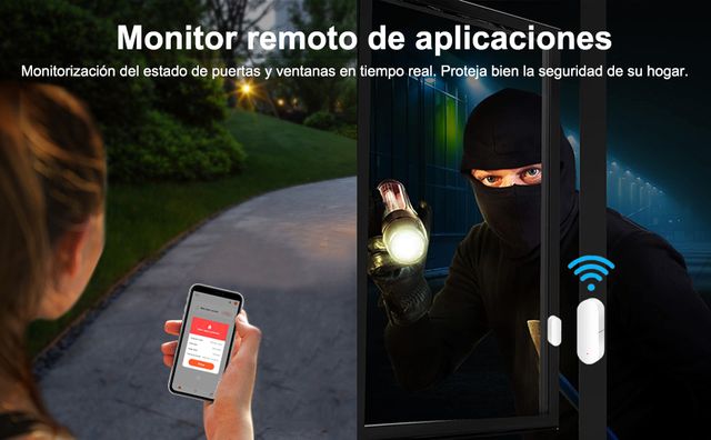 Sensor de Puerta WiFi (Alexa y Google)