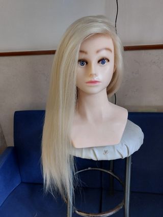 Testina capelli biondi LUNGHEZZA 60 cent
