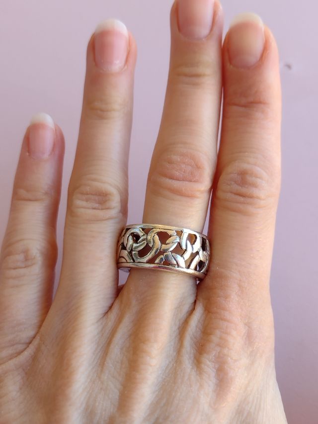 Anillo elefantes, nudos plata