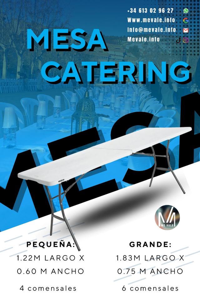 Alquiler mesa larga 