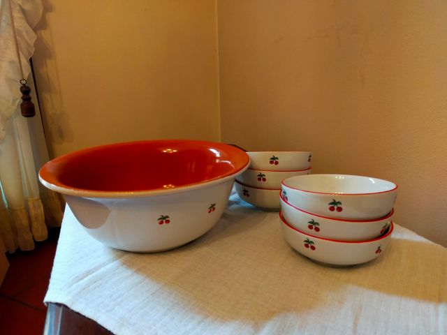 Insalatiera terracotta, e ciotole  Richard Ginori 