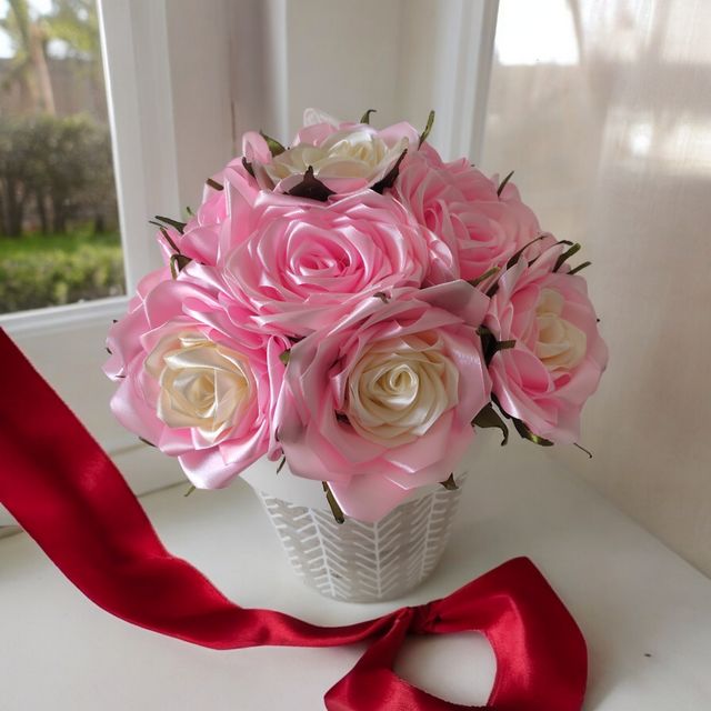 ¡OFERTA! Arreglo de rosas  en maceta