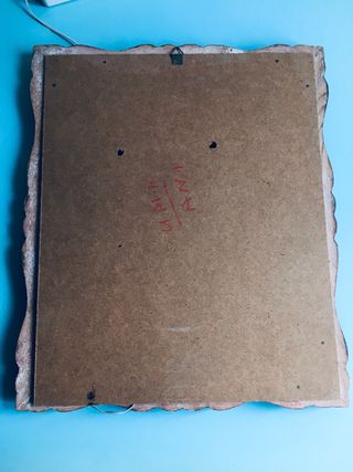 Quadro sacro Madonna 1960 retroilluminato