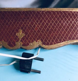 Quadro sacro Madonna 1960 retroilluminato