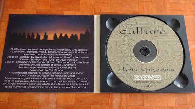 Culture by Chris Spheeris (CD, 1993)