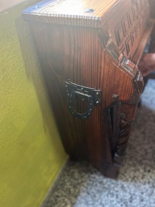 Recibidor escritorio madera antiguo 