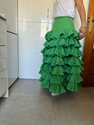 Falda flamenca para el camino del rocio