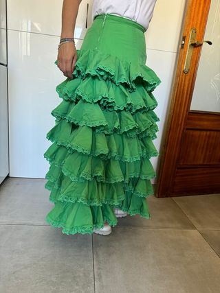 Falda flamenca para el camino del rocio