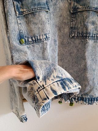 Cazadora denim oversize 