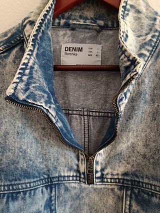 Cazadora denim oversize 