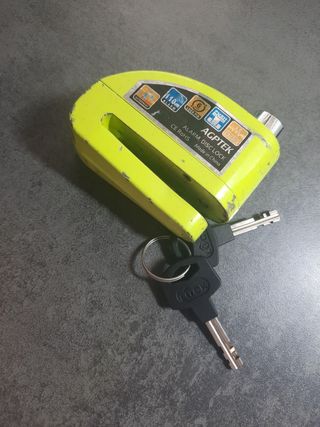 Candado alarma moto