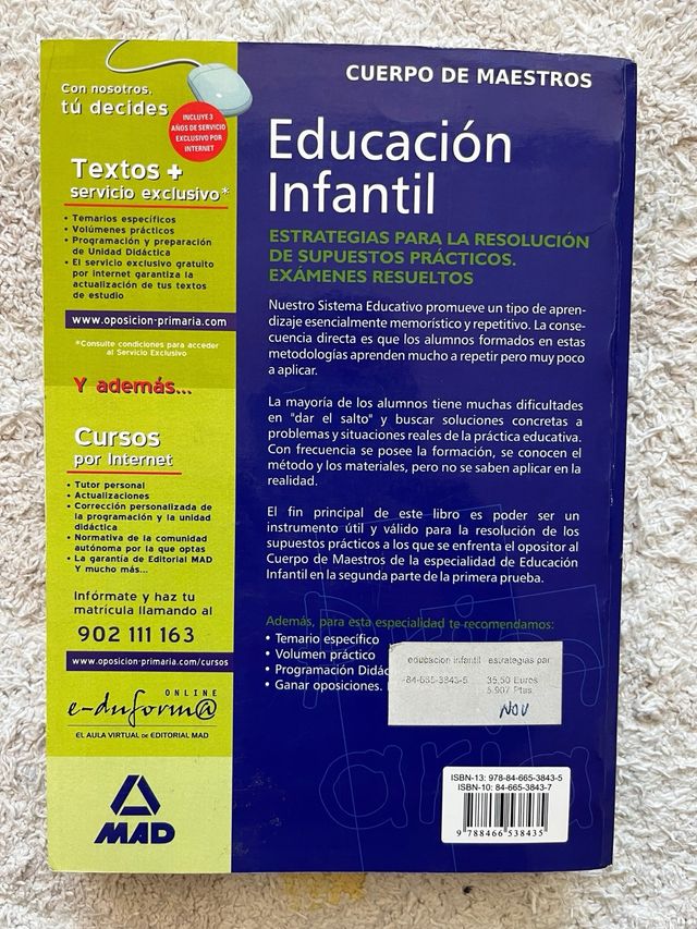 educación infantil. casos prácticos oposiciones