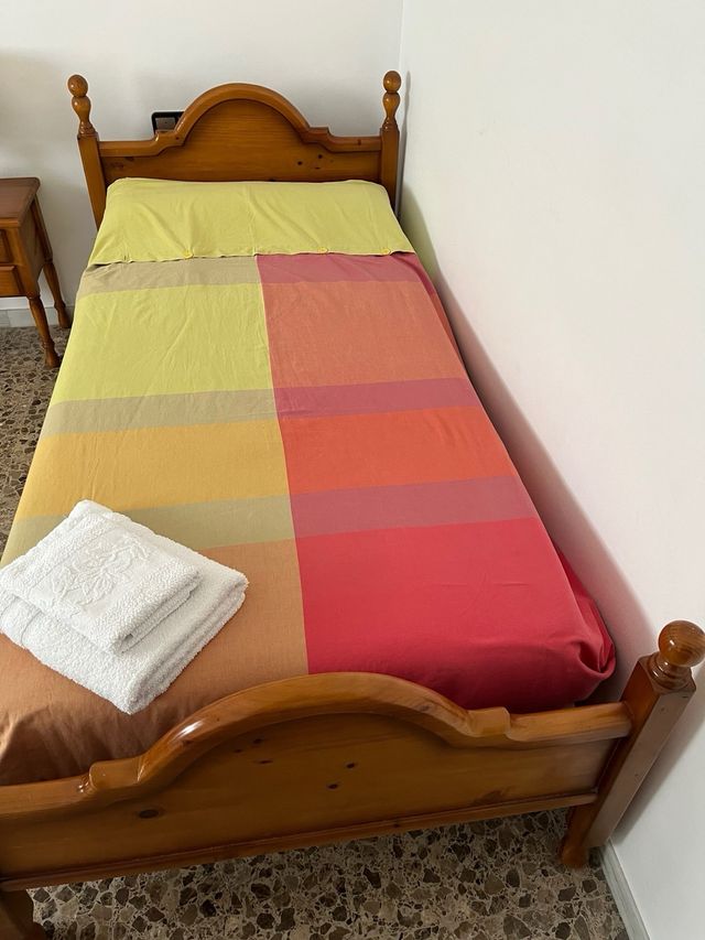 Cama madera maciza de 90cm