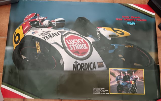 Poster Randy Mamola Rombo Yamaha Nordica Lucky Str